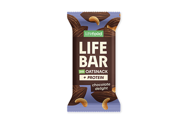 LIFEBAR Oat Snack Protein Chocolate Delight, 40g