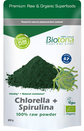 Chlorela + Spirulina pluhur, 200g