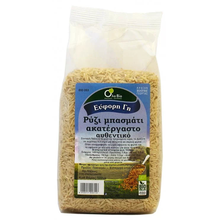 Oriz autentik organik basmati, 500g