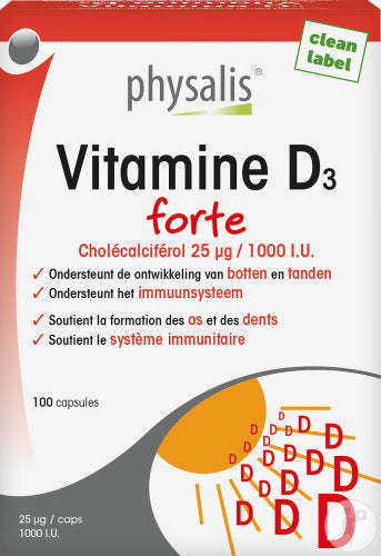 Vitamina D3 forte, 100 softcaps