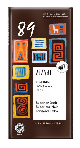 Vivani Superior Dark 89% Kakao, 80g